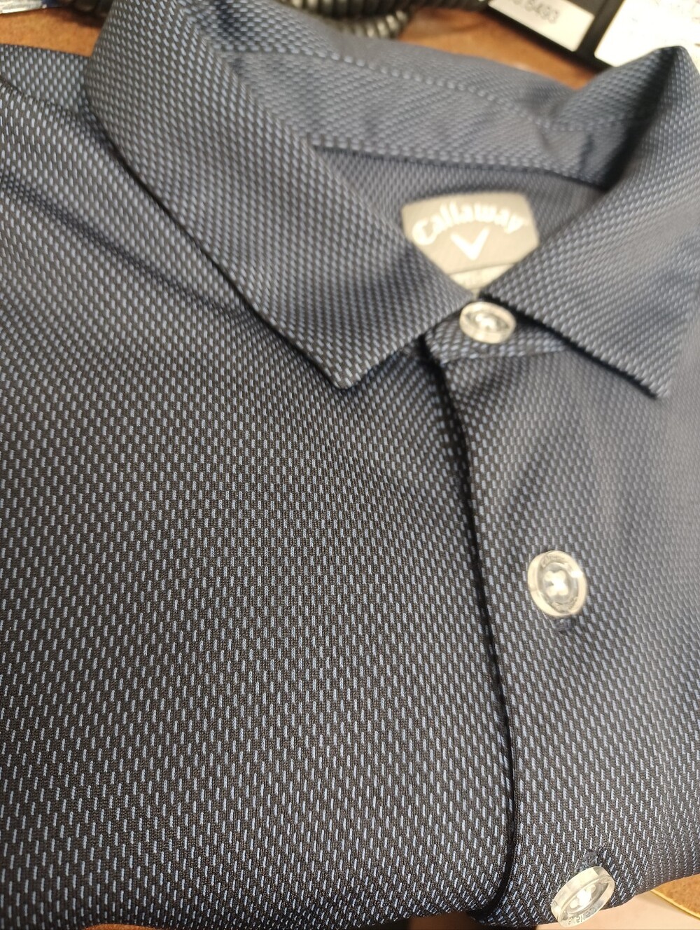 Callaway Mens XL Opti-Dri Sports Golf Polo With All-Over Subtle Print
